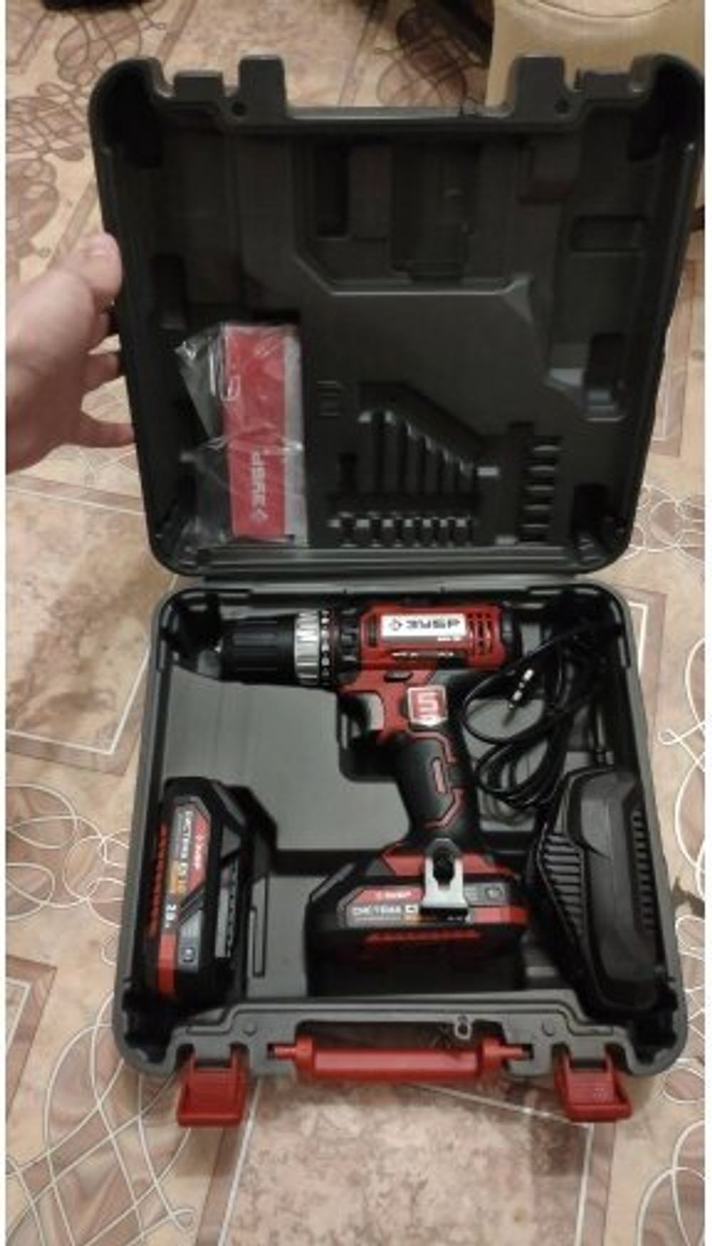 Дрель-шуруповерт акк ЗУБР ДШЛ-185-22 18В, 2 АКБ (2Ач) в кейсе