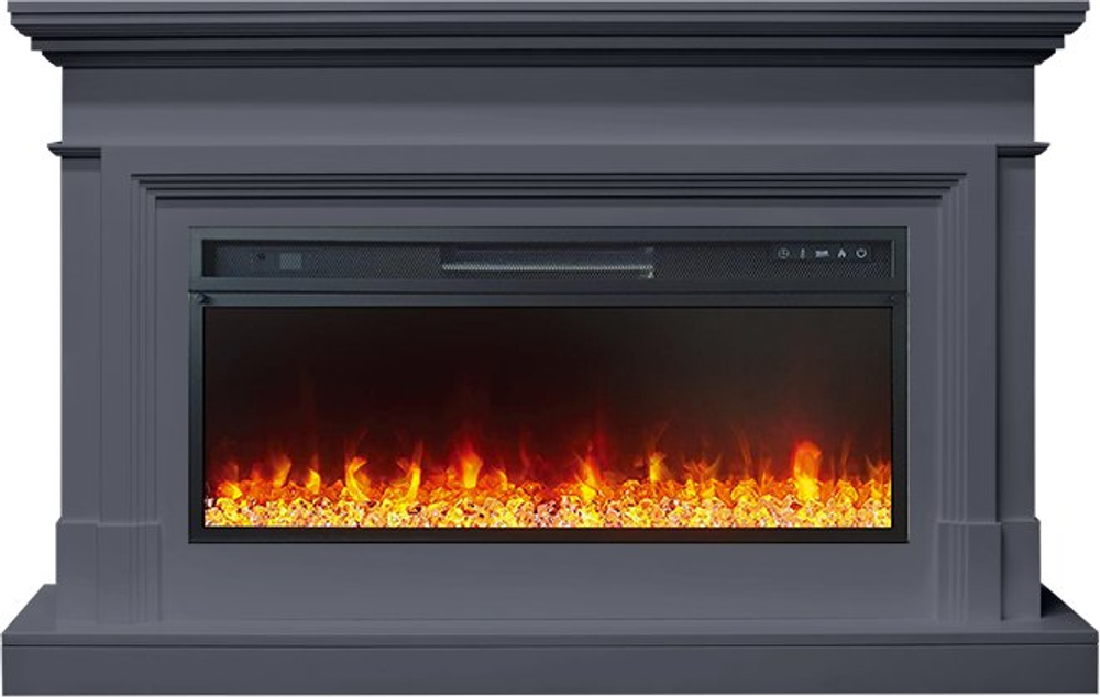 Каминокомплект Coventry - Серый графит (Ширина 1400 мм) с очагом Vision 42 LED