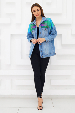 LIGVIANNI Джинсовая куртка Denim Jacket Lion