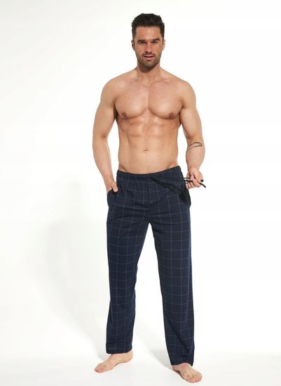 Брюки домашние мужские в клетку Cornette темно-синие 691/40