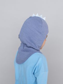 Шлем зимний вязаный (Джинс) ОРЕО