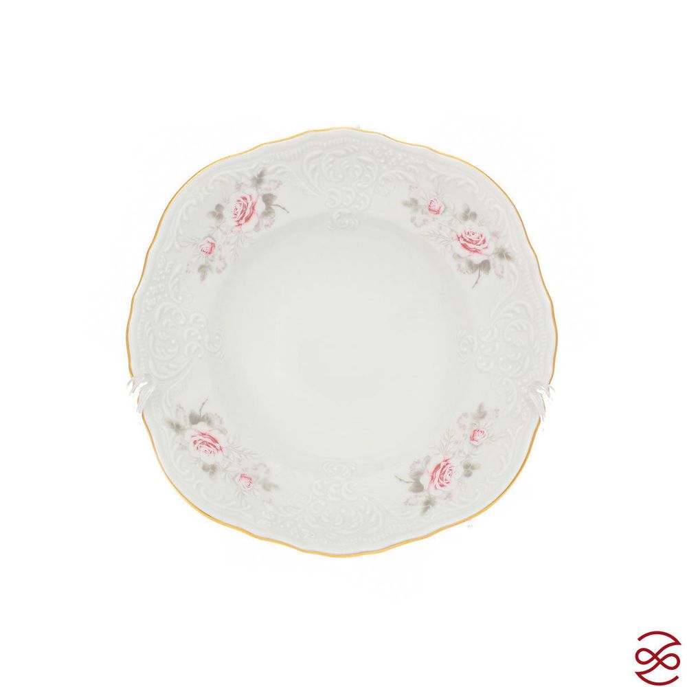Набор салатников Bernadotte Серая роза золото 16 см(6 шт)