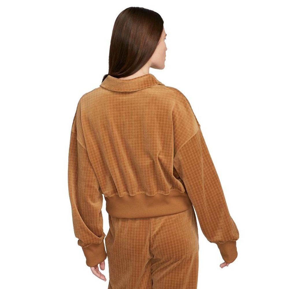 Баскетбольная женская толстовка Nike Sportswear Brown Sweatshirt Баскетбольная женская толстовка Nike Sportswear Brown Sweatshirt