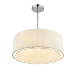 8110/5 MODERNI LN26 192 хром/белый, металл/текстиль Люстра подвесная E14 5*40W 220V ZIGRISA