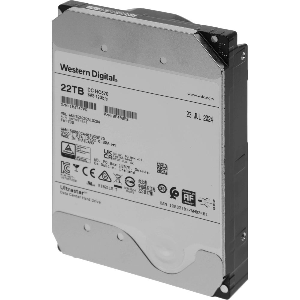 Жесткий диск WD Ultrastar DC 22TB (WUH722222AL5204)