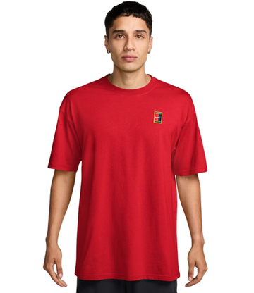 Мужская теннисная футболка Nike Court Max90 - univerity red