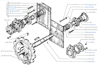 Винт натяжного устройства элеватора H8070006