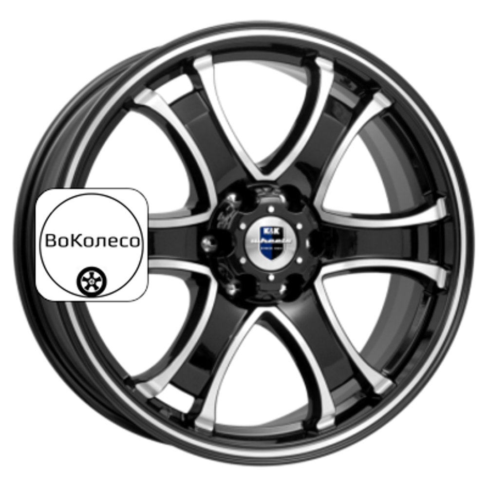 7,5x18/6x114,3 ET38 D67,1 Балеар (КС727) Алмаз черный K&K