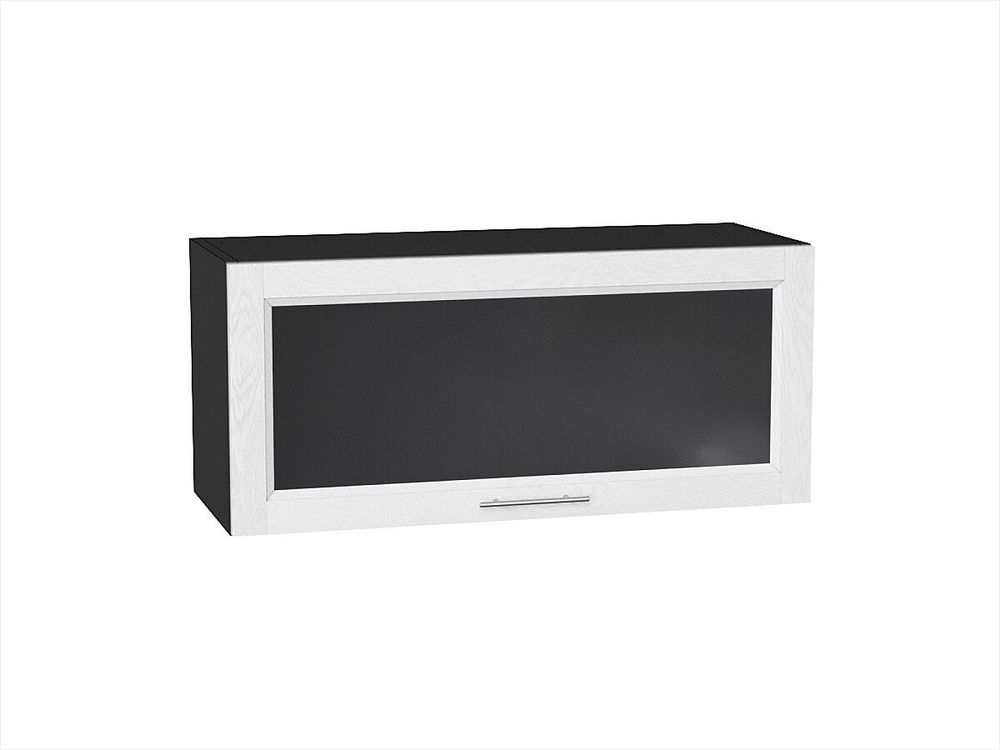 Шкаф верхний горизонтальный остекленный Сканди