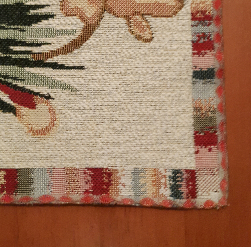 Набор декоративных гобеленовых салфеток (40*40) - 3 шт. Пасхальная корзина