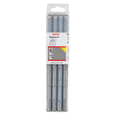 Сверло SDS-Plus BOSCH SDS plus-5X, 12x150x210 (set10 - цена указана за штуку)