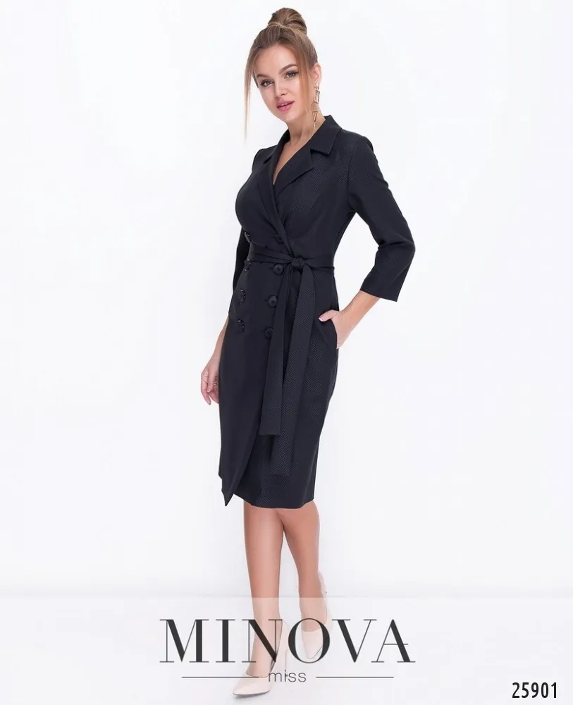 Платье 1116-черный Minova