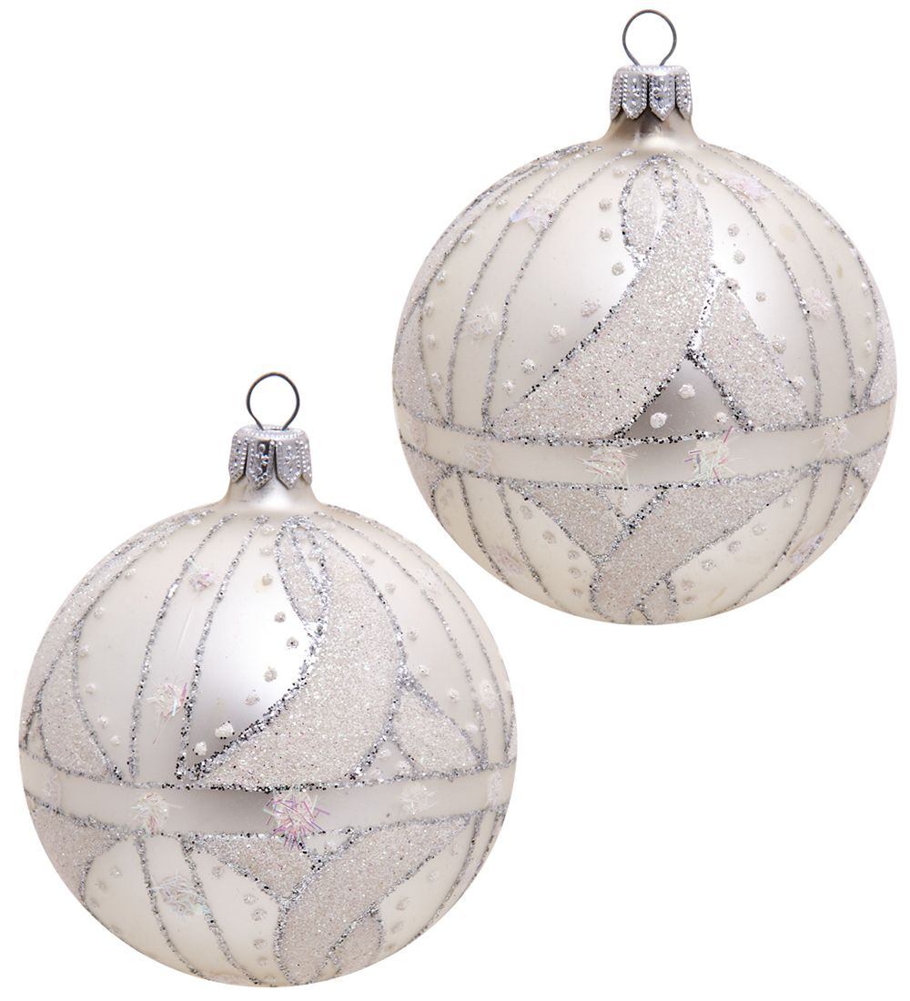 Элита НФШ-1280 Набор ел.украшений Шар 2шт «Кристалл» 85 мм