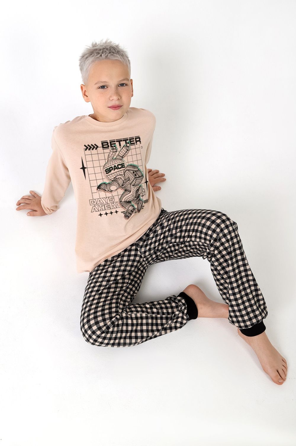 Пижама для мальчика Отдых-1 Виотекс БЕЖЕВЫЙ