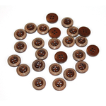 Пуговица деревянная 1,5см (Набор - 10 штук)