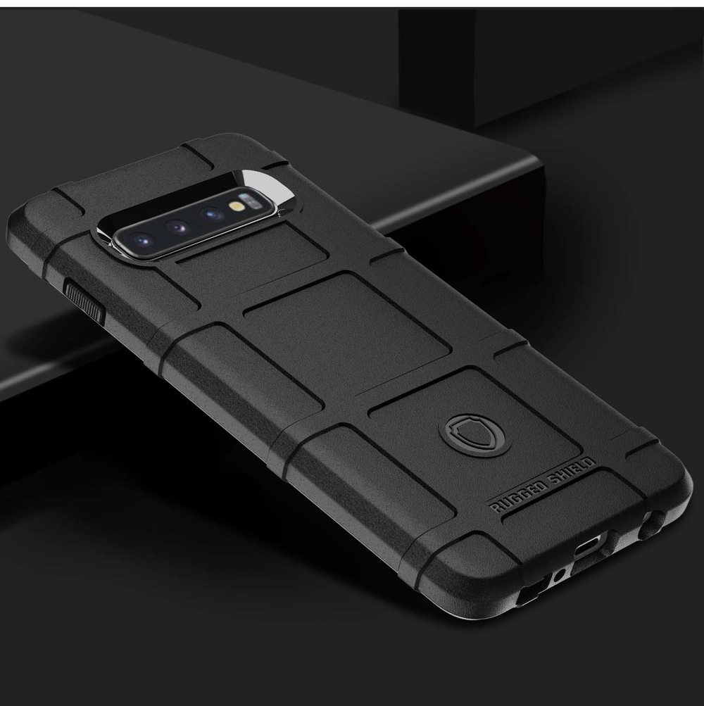 Чехол для Samsung Galaxy S 10 цвет Black (черный), серия Armor от Caseport