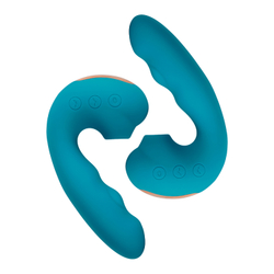 Вакуумный вибростимулятор BeYourLover Tara с постукиванием, голубой