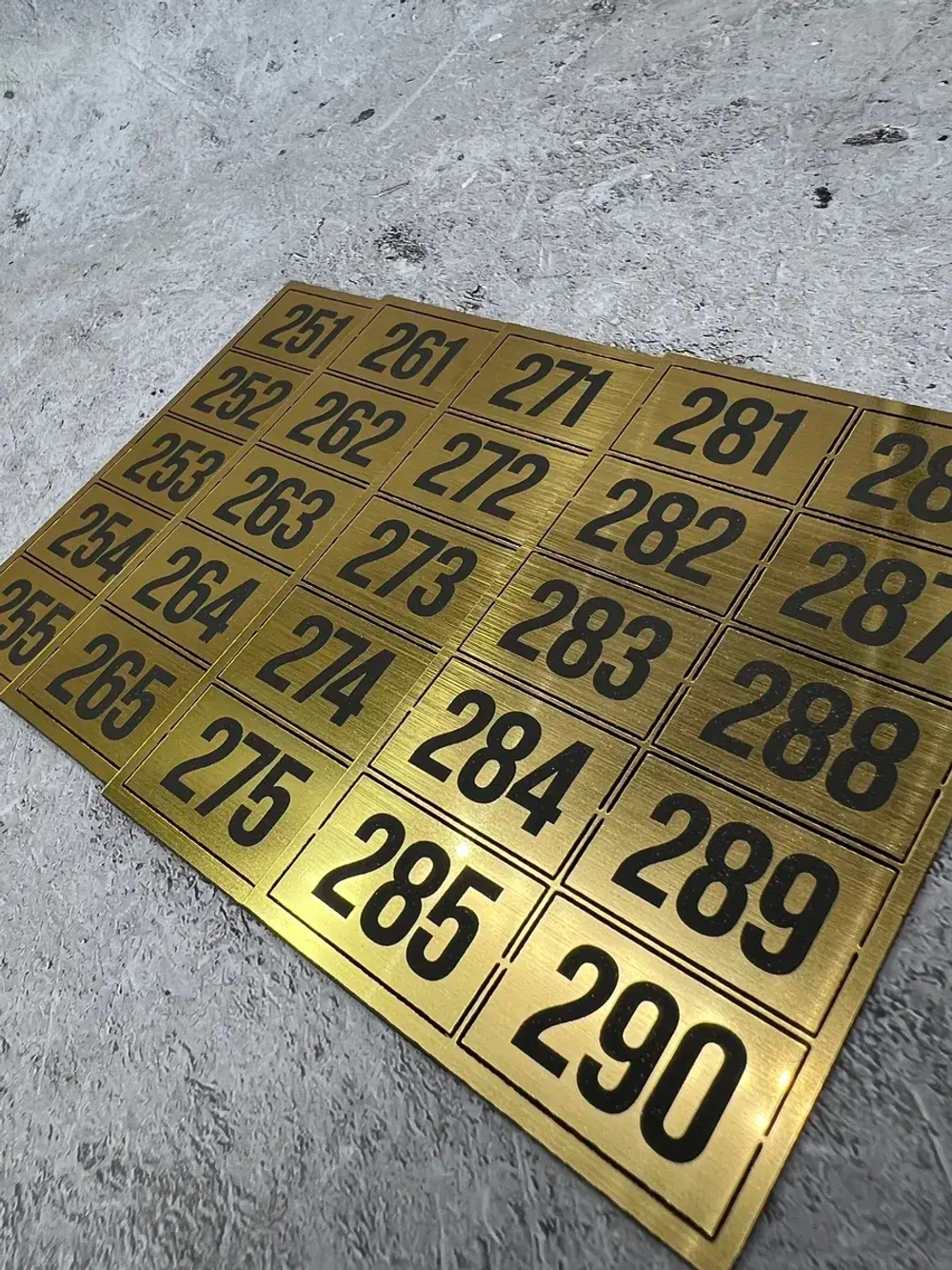 Нумерация на шкафчики, набор