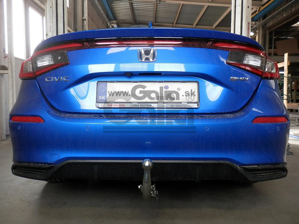 Оцинкованный фаркоп на Honda Civic хетчбек 5 дверей 2022- (без электрики), Galia H111A
