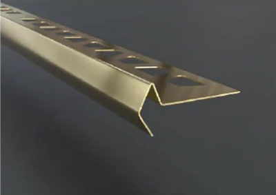 Наружный профиль для керамической плитки ZKX, нержавеющая сталь шлифованная