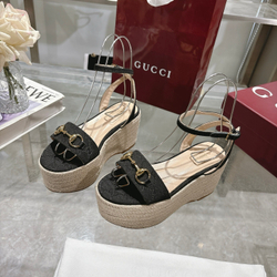 Gucci Horsebit Flatform Sandal