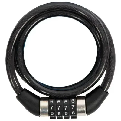 Замок велосипедный кодовый Park 120см, 8мм, перекодируемый
