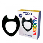 Эрекционное кольцо Toro от Wooomy черное (M)