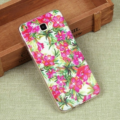 Силиконовый чехол с цветами для Samsung Galaxy J5 Prime, 009615