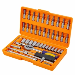 Набор инструментов 46пр, 1/4''( 6гр.) MEGATOOLS MT-2462-5ZX