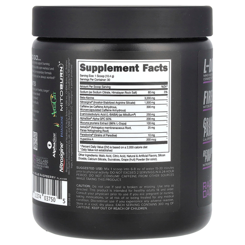 Bucked Up, LFG Burn, предтренировочный комплекс, Razzle Dazzle, 312 г (11 унций)