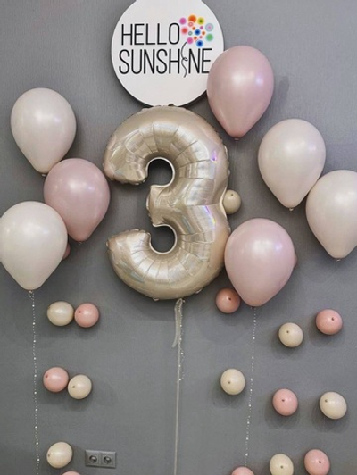 Набор шаров молочный №80