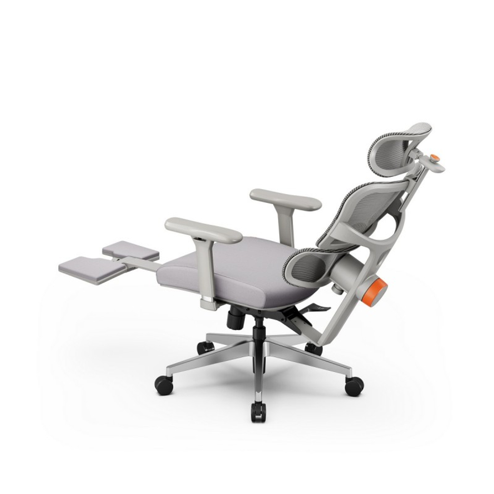 Эргономичное компьютерное кресло FoxGear NETZ модель X, серый (FG-NETZ-X-GY)