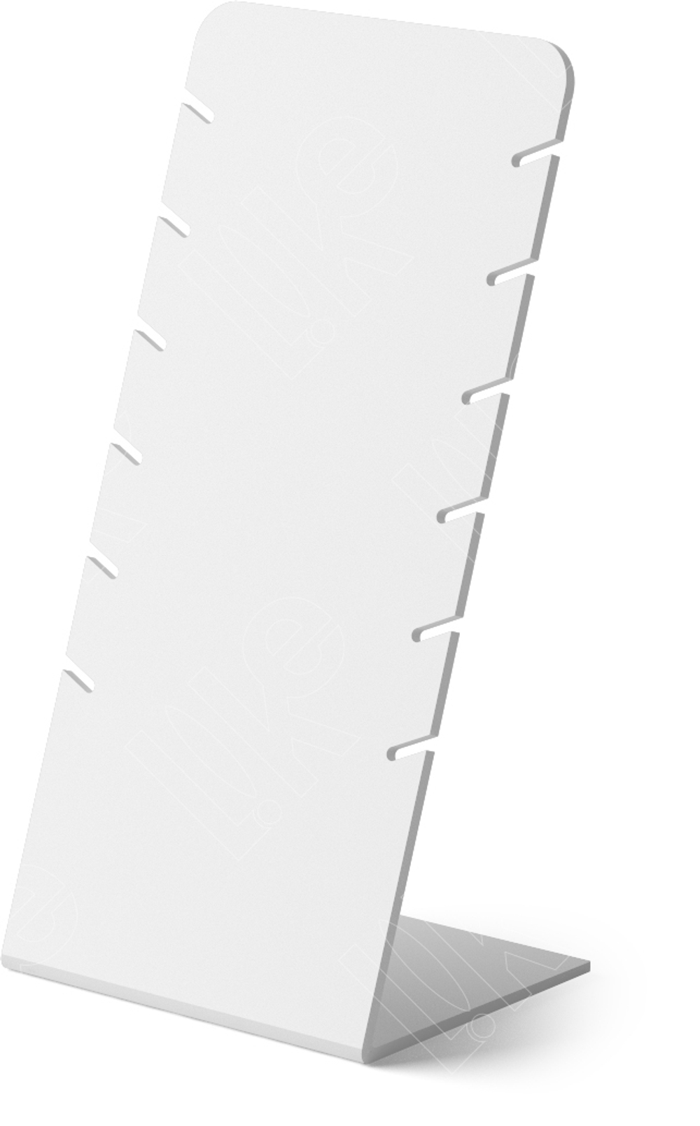 Подставка для 6 колье/боковые прорези/Н-200 мм.