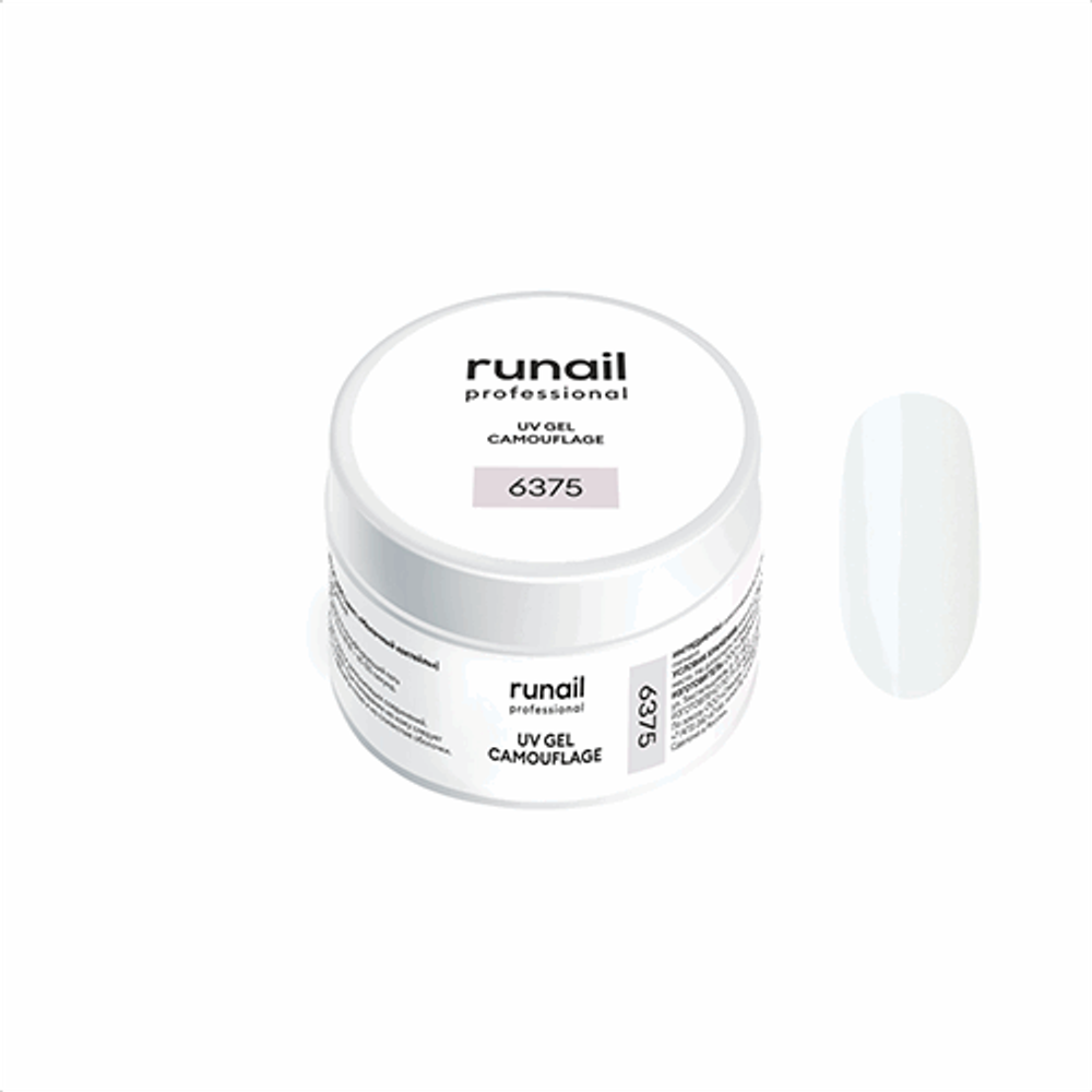 Runail Камуфлирующий УФ-гель (цвет: Молочный коктейль), 15 г №6375