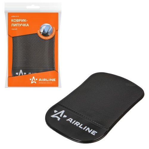 Коврик панели противоскользящий 92*145 мм черный (AIRLINE)