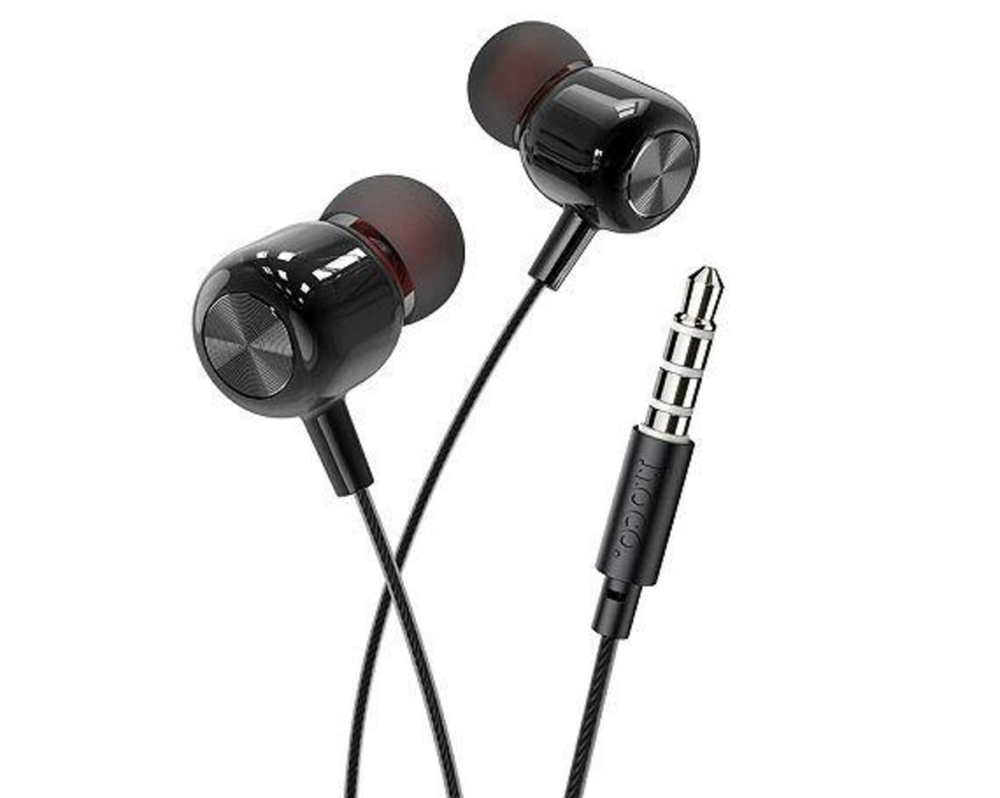 Наушники M87 String wired earphones with with microphone - gloomy black
