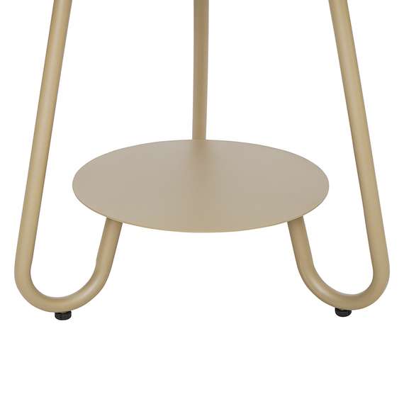 Столик журнальный Stian, Ø50 см, бежевый