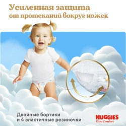 Huggies Ультра Комфорт Трусики-подгузники 6 для девочек (15–25 кг), 38 шт. Хаггис