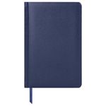 Ежедневник недатированный А5 138x213 мм BRAUBERG "Profile" балакрон, 136 л., синий, 123426