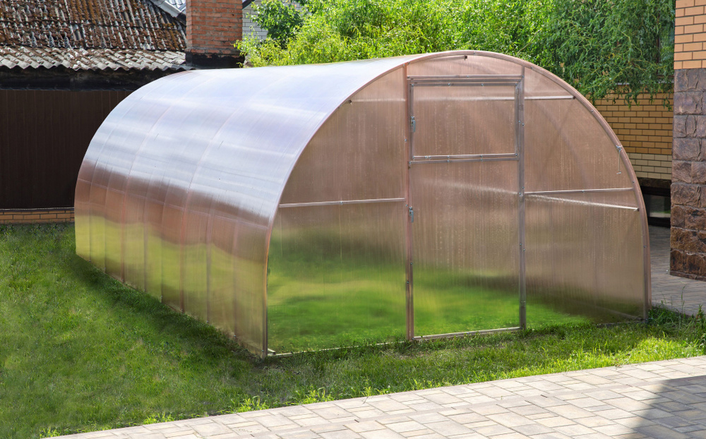 Теплица Арочная с каркасом 20х40 плотность 0.95