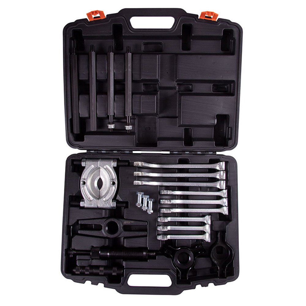 AFFIX (AF10419010C) Съемник подшипников гидравлический 10 т, 75-100 мм, 21 предмет