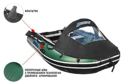 Лодка ПВХ STORMLINE ADVENTURE EXTRA 360 + 2х-тактный лодочный мотор NISSAN MARINE NS 15 D2 S