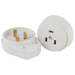 Соединитель Intro 9-802-01 2P+E СЭ.РВШ32-002 32А-250В ОУ ПЭТФ | Intro