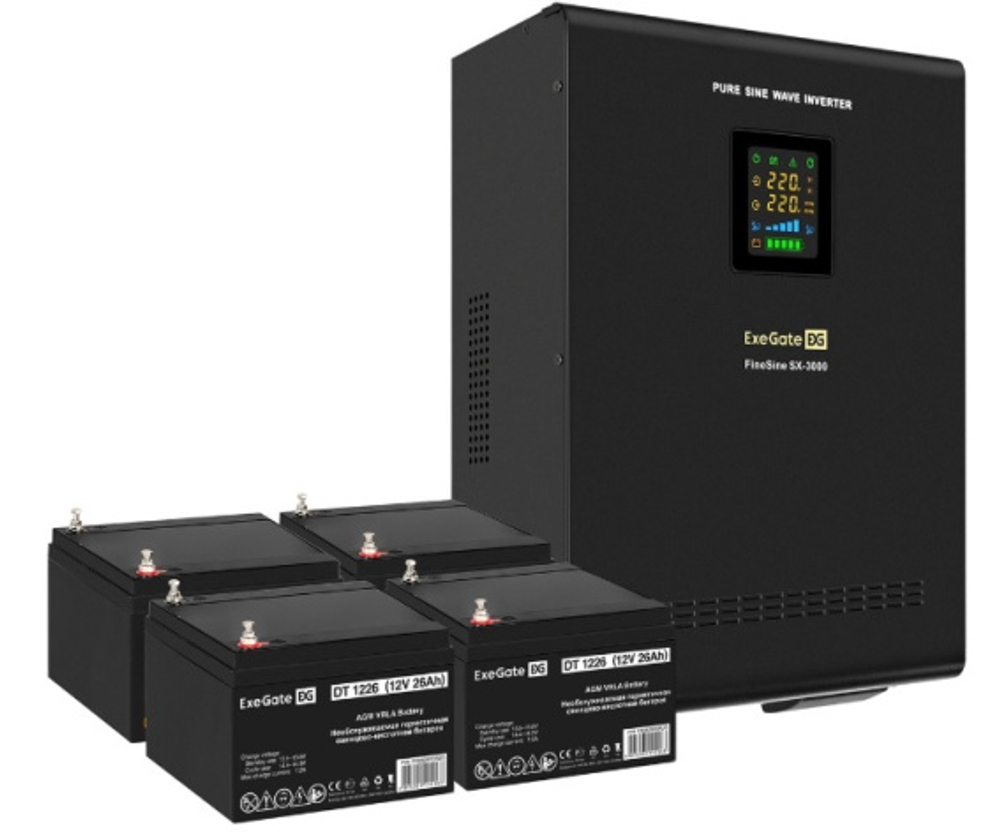 Комплект Exegate FineSine SX-3000.LCD.AVR.2SH.T