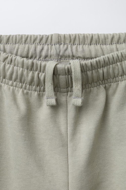 ZARA КОМПЛЕКТ ИЗ ТОЛСТОВКИ И БРЮК-ДЖОГГЕРОВ, БЕЖЕВЫЙ