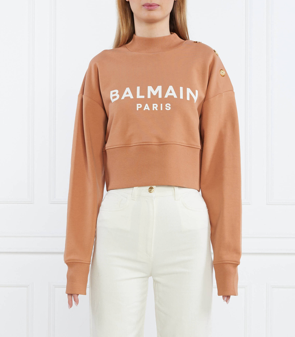 Худи Balmain - коричневый(AF0JO040 BB02)