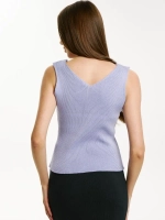 Топ вязаный, майка в рубчик