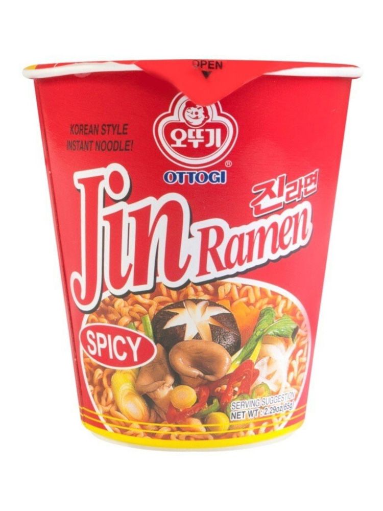 Лапша Джин рамен острая Ottogi Jin Ramen Hot 65 г