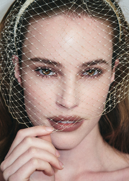 Вуаль классическая соломенная