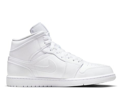 Баскетбольные кроссовки Air Jordan 1 Mid "Triple White"